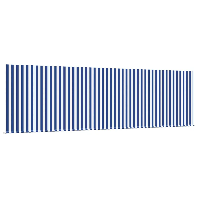 Ištraukiama markizė Mėlyna ir balta 400 × 300 cm
