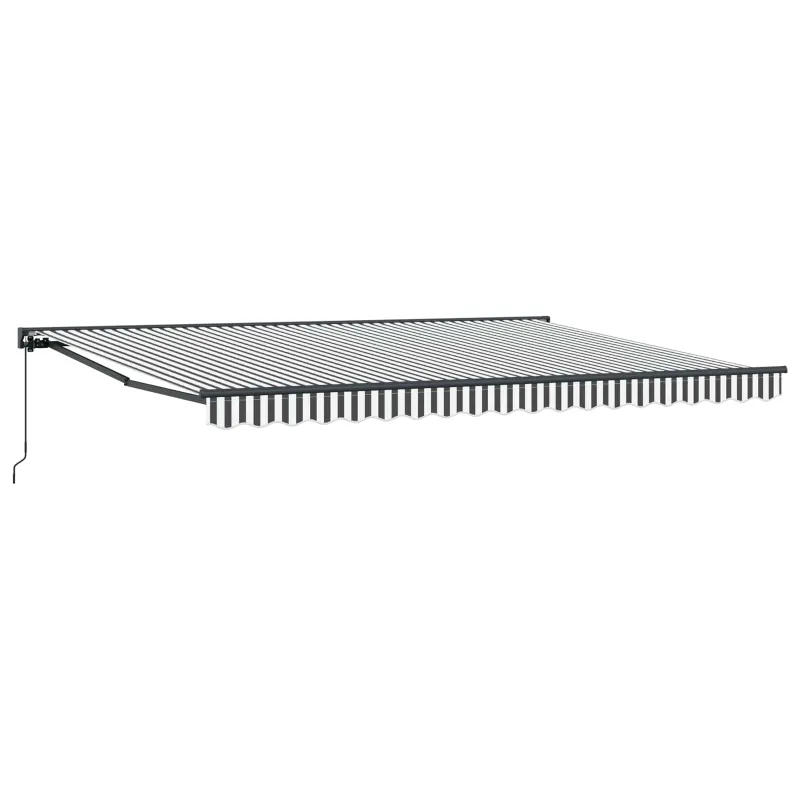 Markizės rėmas Antracito ir baltos 450 × 300 cm