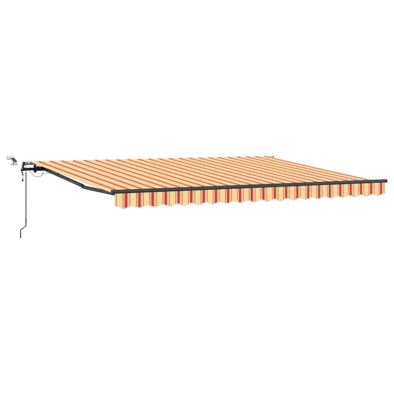 Skėtis Audinys Geltona ir Oranžinė 450 × 300 cm Poliesteris