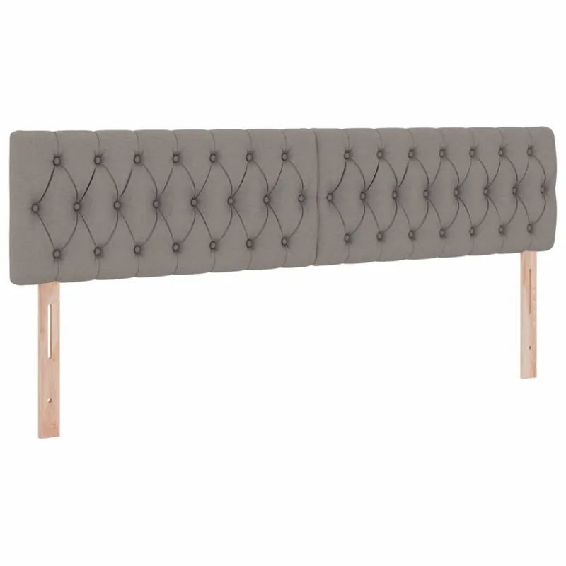 LED saugojimo lova su čiužiniu Taupe 160 x 200 cm Audinys