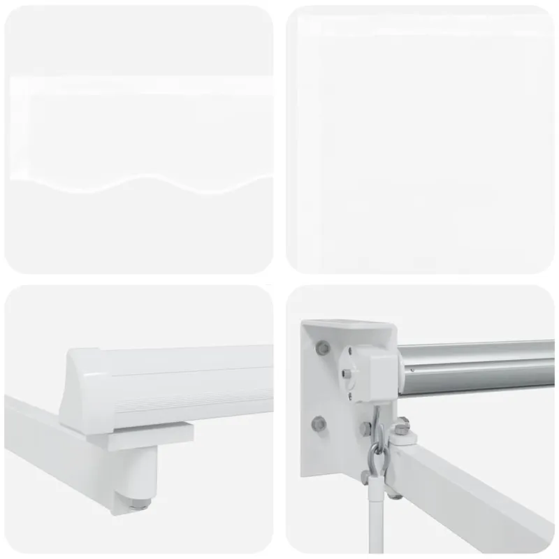 Pavėsinė Balta 450 x 300 x 165 cm Poliesteris ir Metalas
