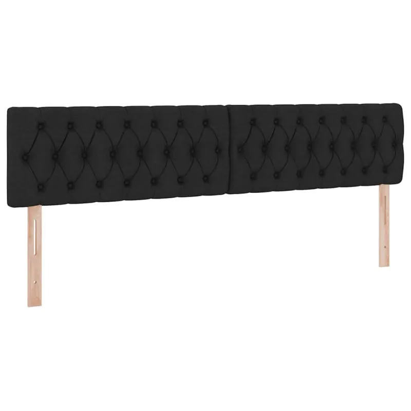 LED saugojimo lova su čiužiniu Juoda 200 x 200 cm Audinys