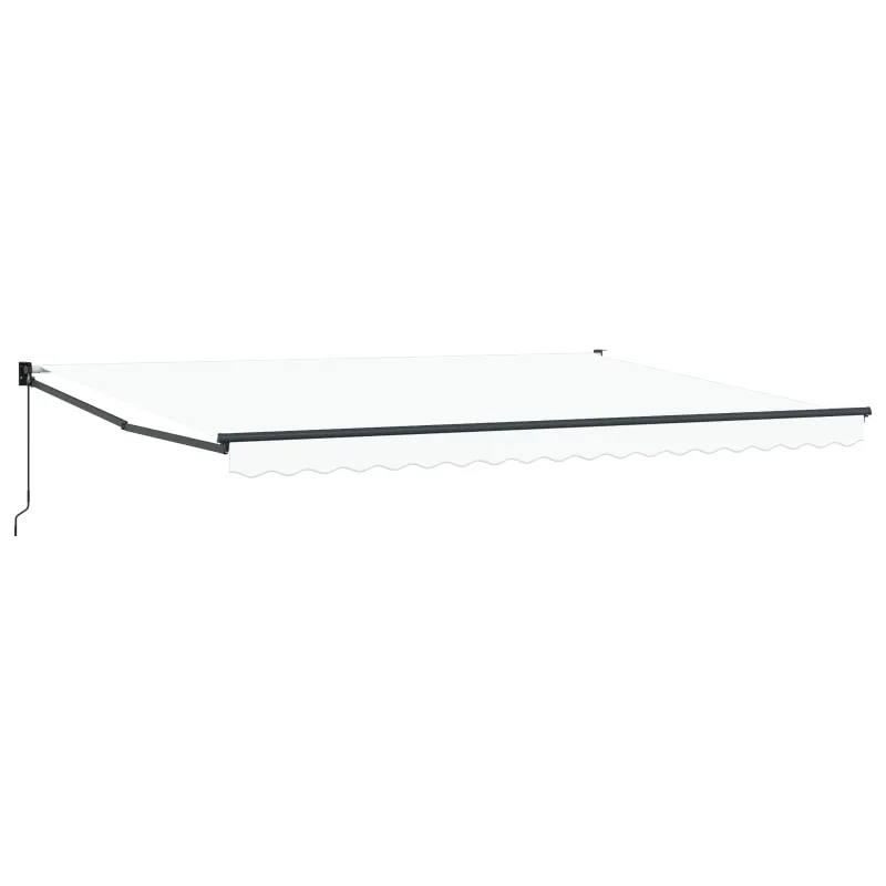 Pavėsinė Balta 450 x 300 x 165 cm Poliesteris ir Metalas