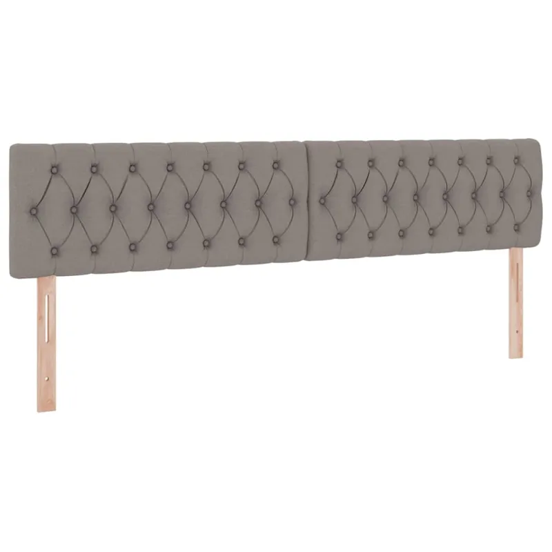 LED saugojimo lova su čiužiniu Taupe 200 x 200 cm Audinys