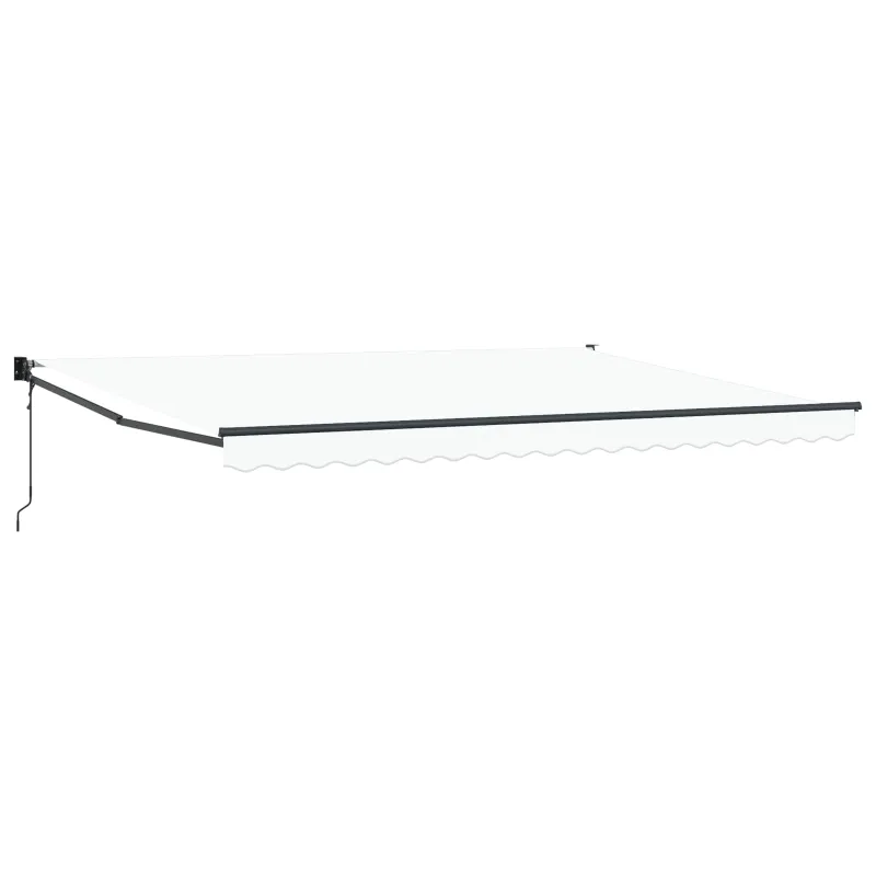 Pavėsinė Balta 450 x 300 x 165 cm Poliesteris ir Metalas