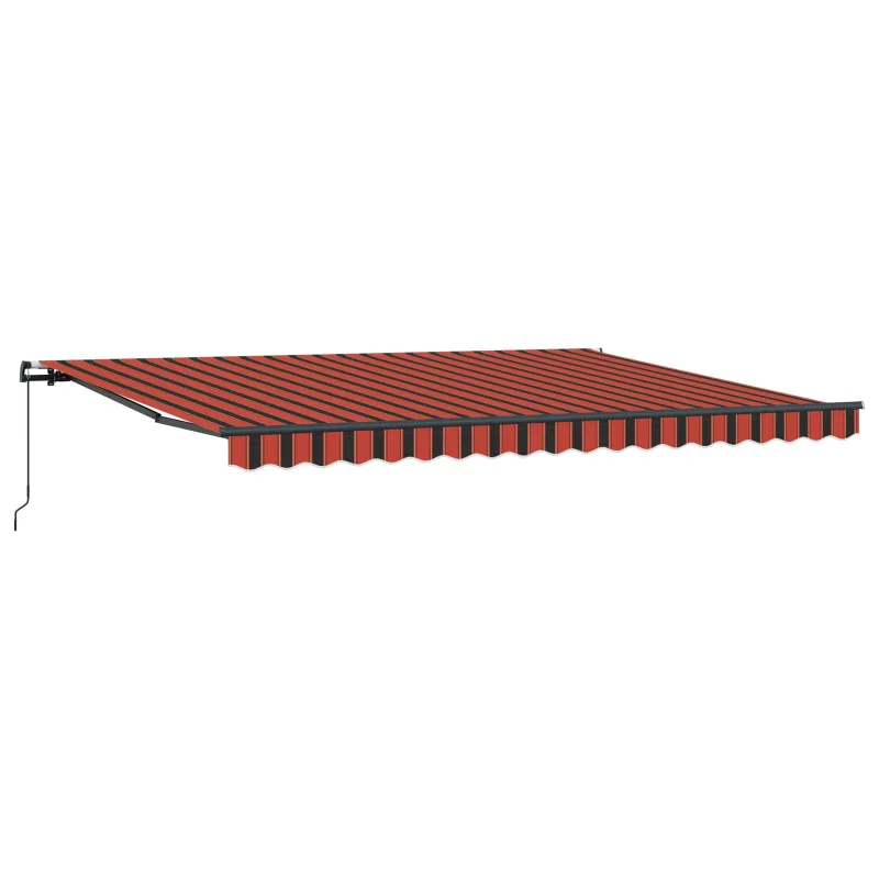 Ištraukiama markizė oranžinė ir ruda 450 × 350 cm