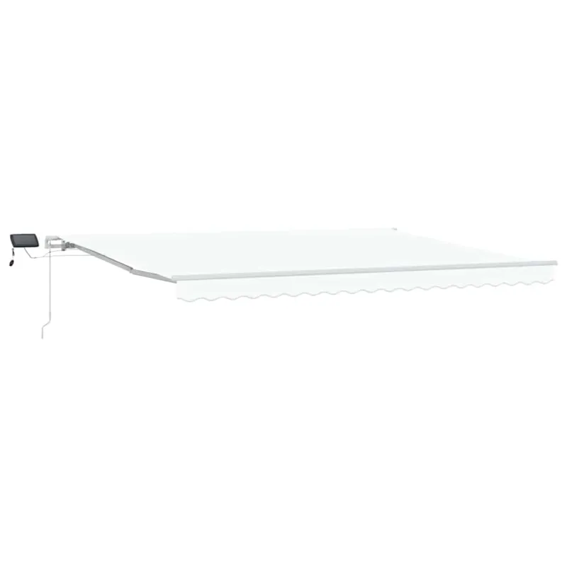 Ištraukiama markizė Balta 450 × 350 cm Audinys ir plienas