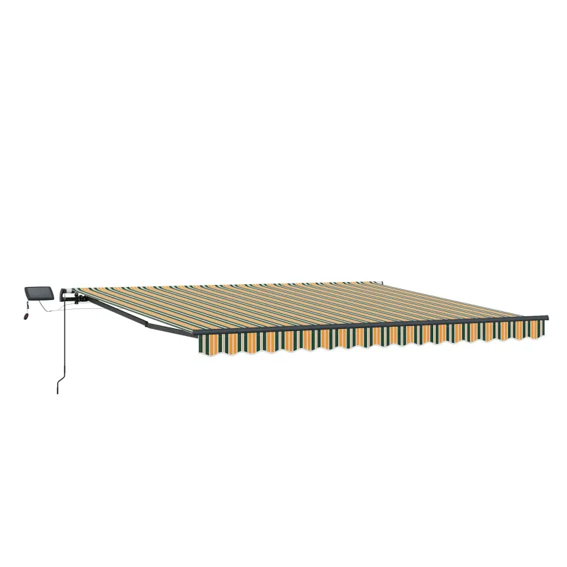 Ištraukiama markizė Žalia ir geltona 450 ×350 cm audinys