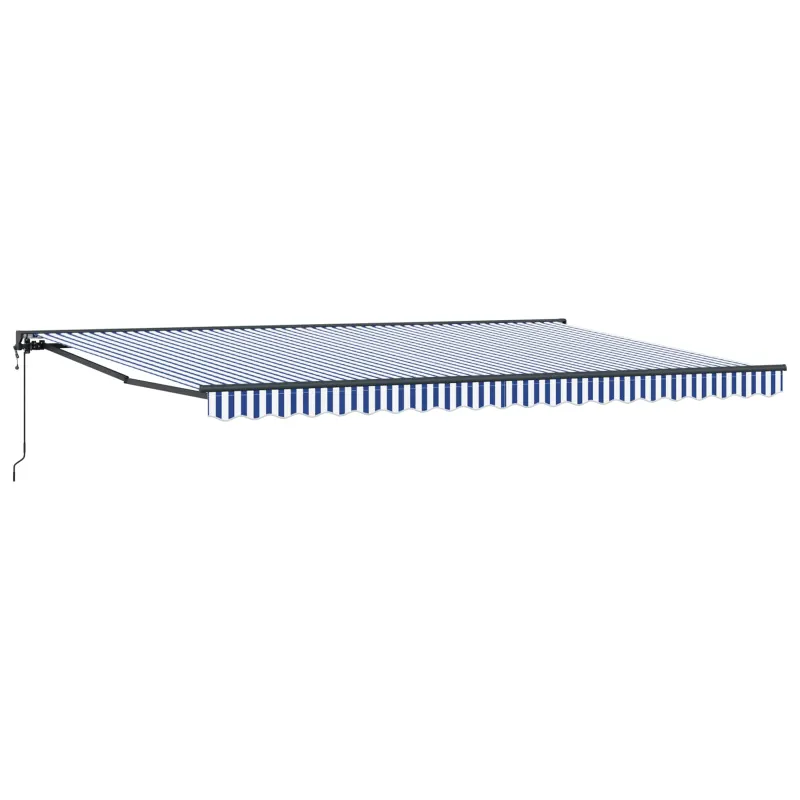 Markizės rėmas Mėlyna ir balta 500 × 300 cm