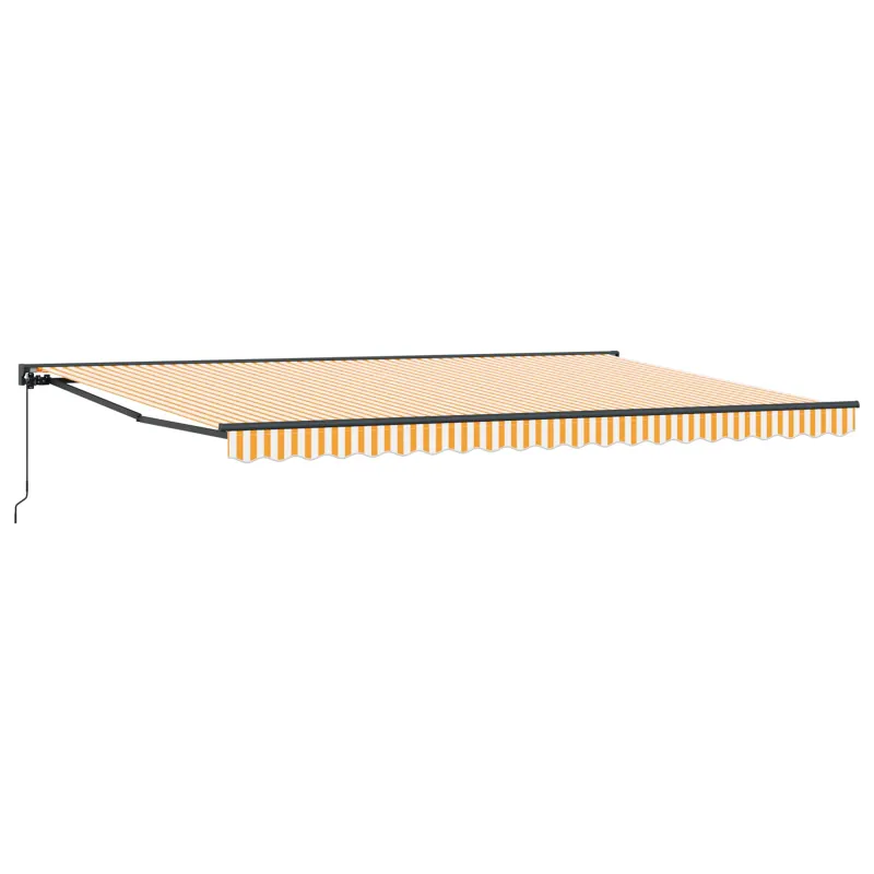 Markizės rėmas Geltona ir balta 500 × 300 cm
