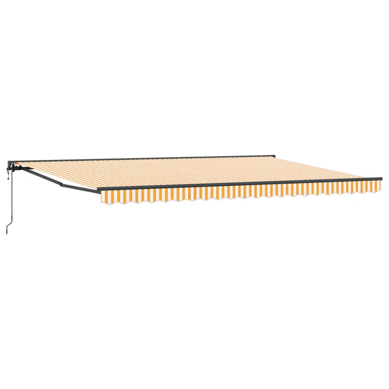 Markizės rėmas Geltona ir balta 500 × 300 cm