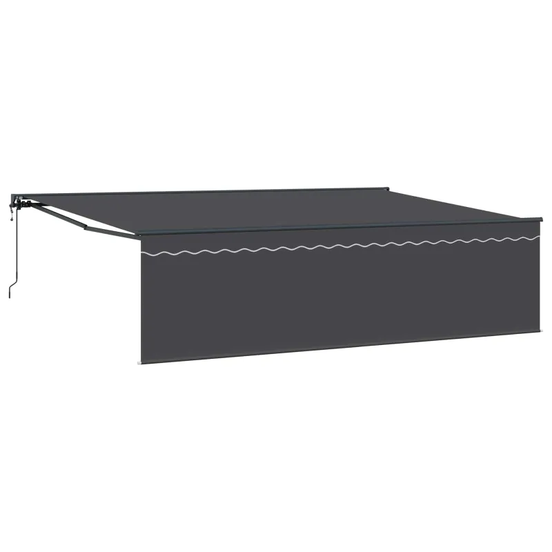 Ištraukiama markizė Antracitas 500 × 300 cm