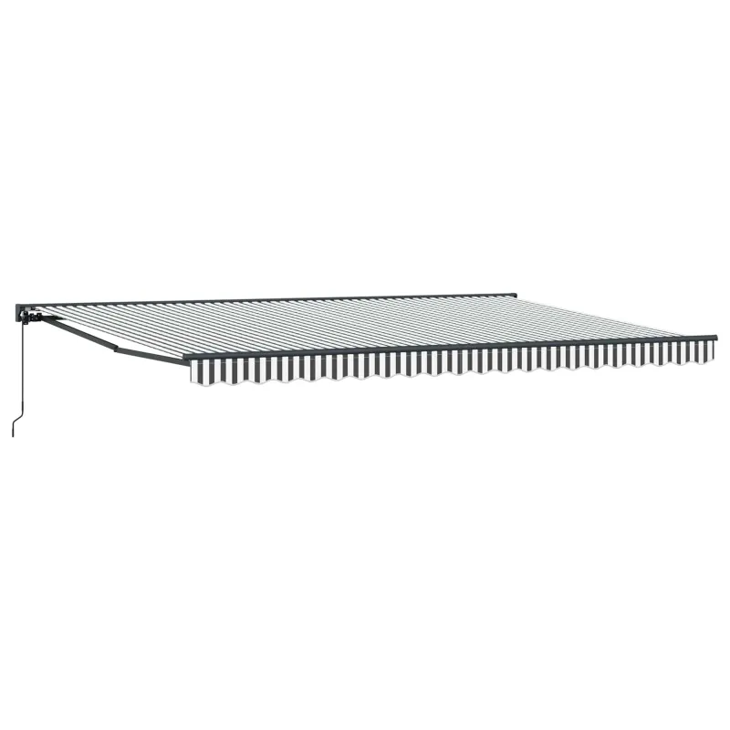 Markizės rėmas Antracito ir baltos 500 × 300 cm