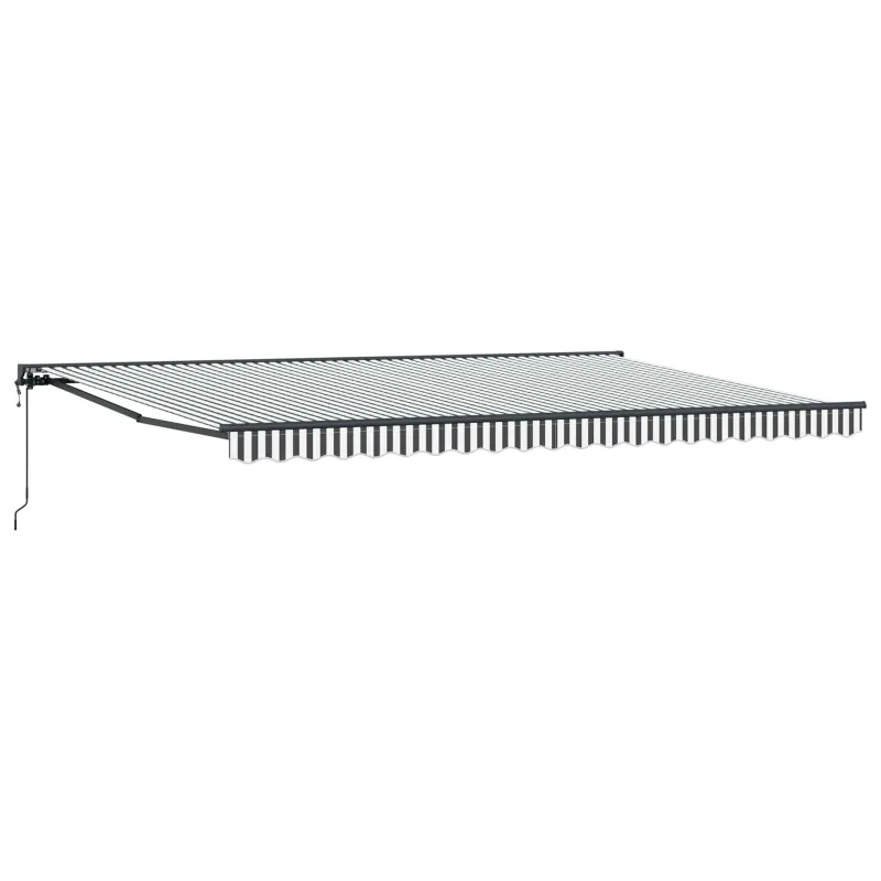 Markizės rėmas Antracito ir baltos 500 × 300 cm
