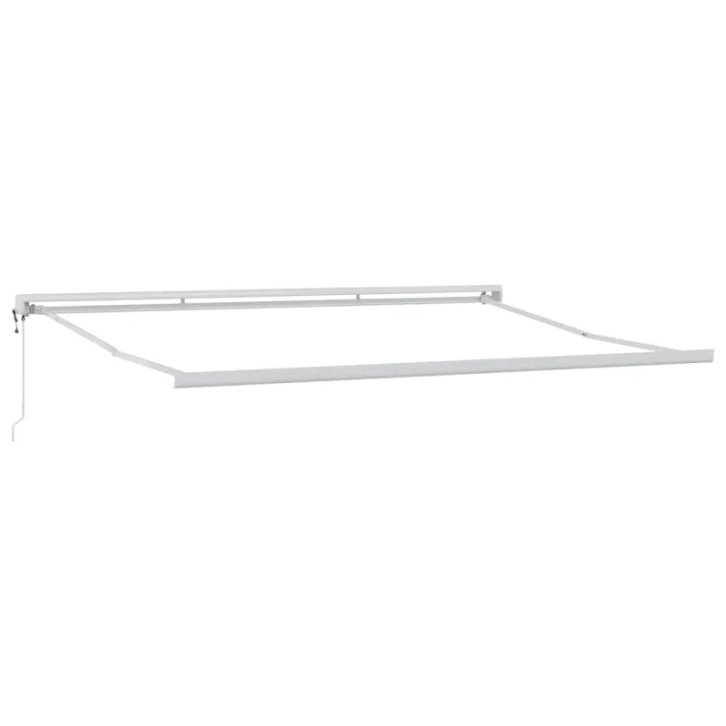 Pavėsinė Raudona ir balta 500 × 300 cm Poliesteris ir aliuminis
