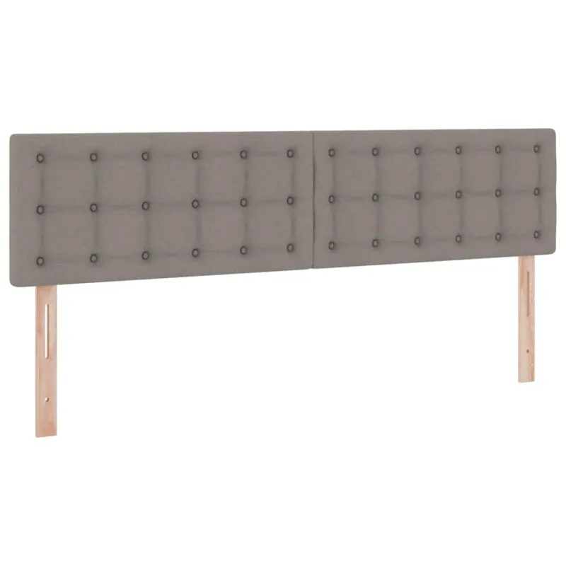 LED saugojimo lova su čiužiniu Taupe 180 x 200 cm Audinys