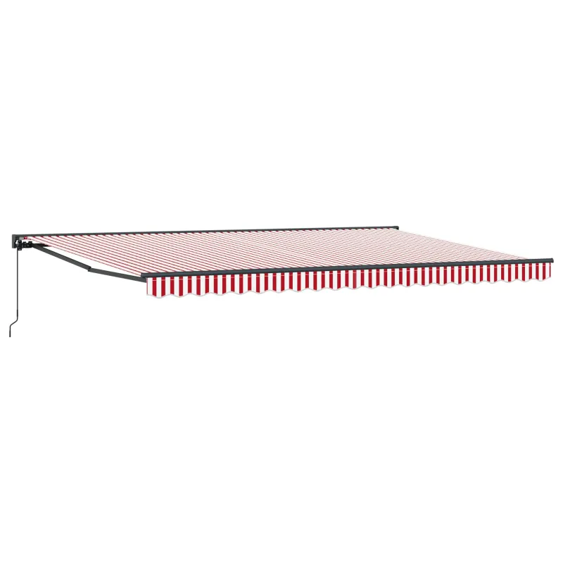 Markizės rėmas Raudona ir balta 500 × 300 cm