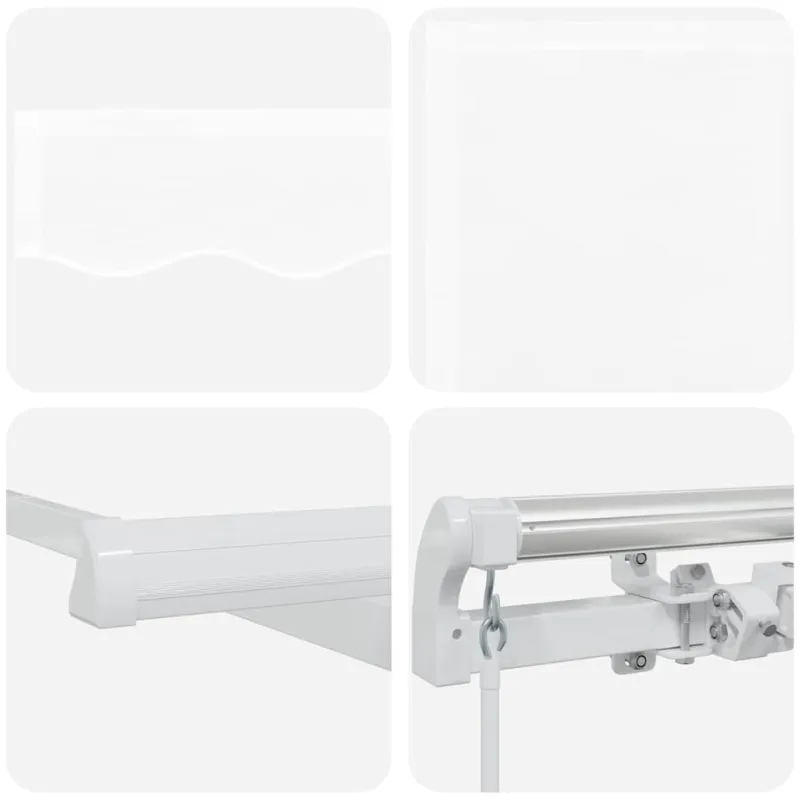 Pavėsinė Balta 500 x 300 x 165 cm Poliesteris ir Metalas