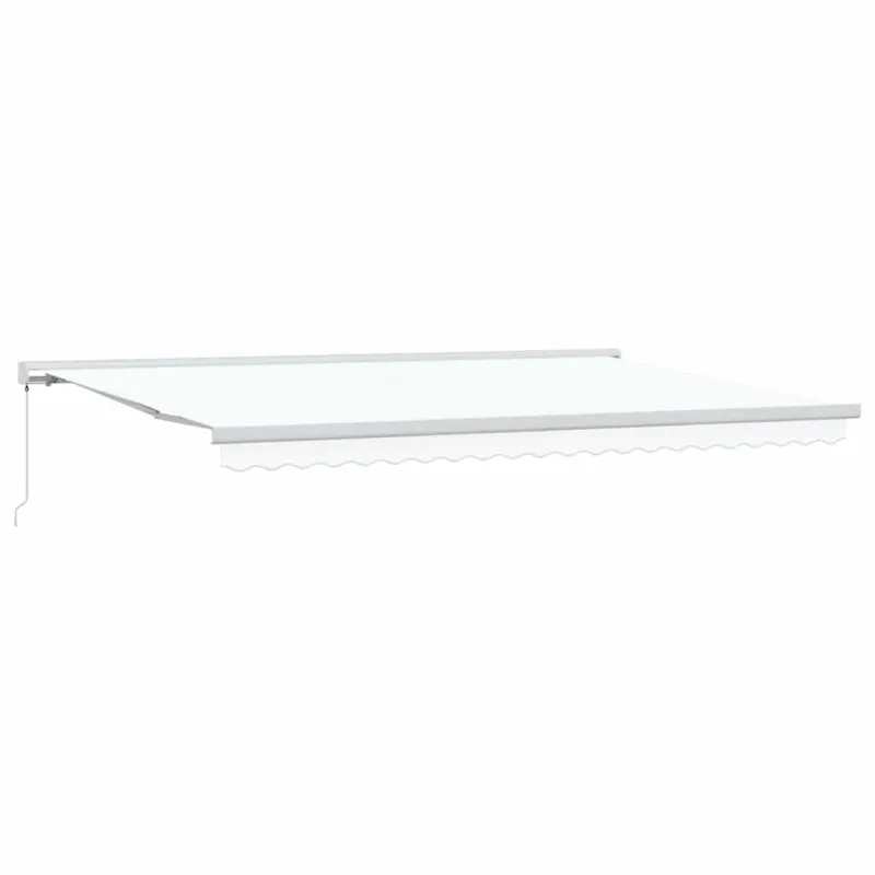 Ištraukiama markizė Balta 500 × 300 cm Audinys ir metalas