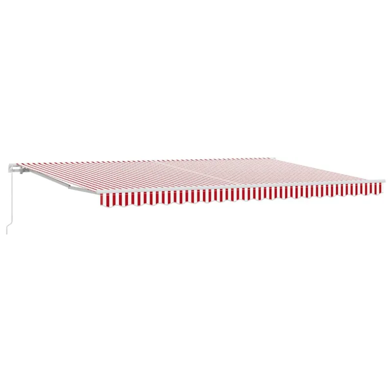 Ištraukiama markizė Raudona ir balta 500 × 350 cm