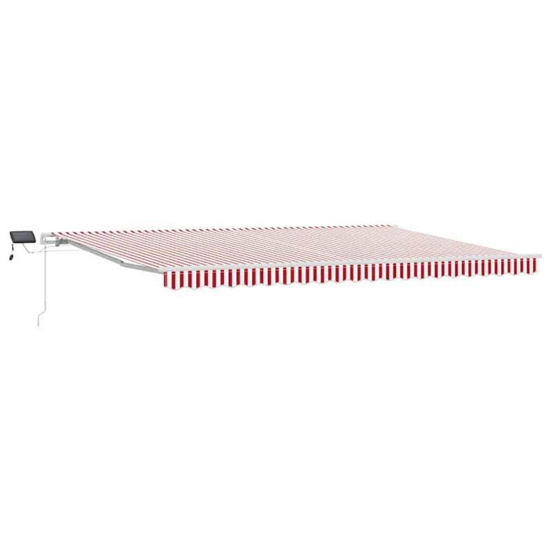 Ištraukiama markizė Raudona ir balta 500 × 350 cm