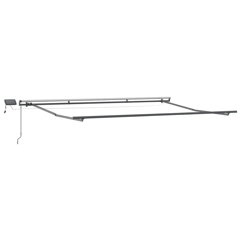 Ištraukiama markizė Raudona ir balta 500 ×350 cm audinys