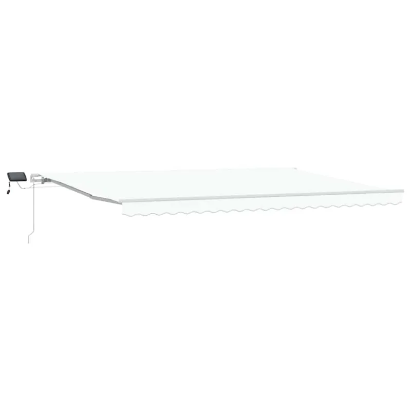Ištraukiama markizė Balta 500 × 350 cm Audinys ir plienas