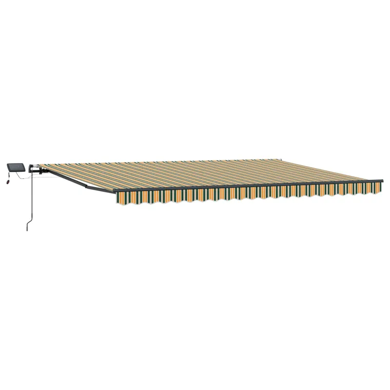 Ištraukiama markizė Žalia ir geltona 500 ×350 cm audinys