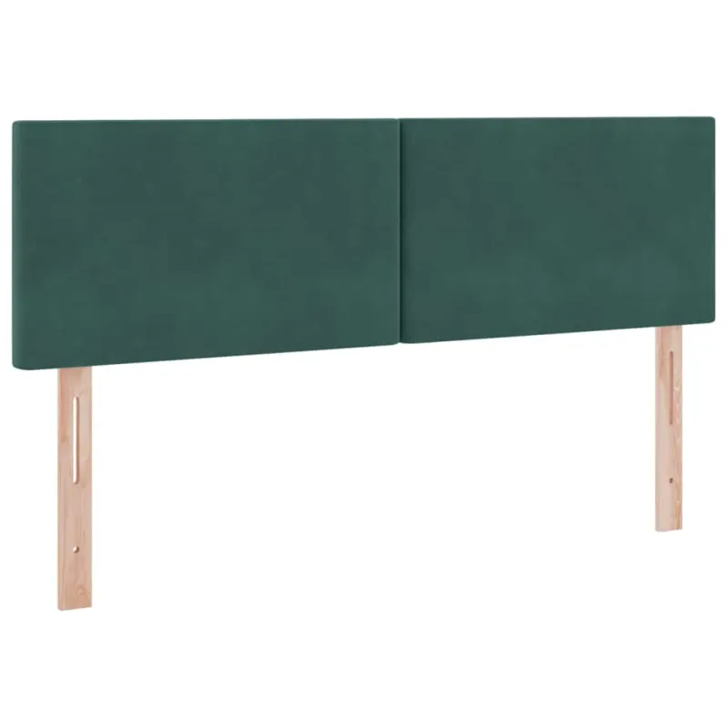 LED saugojimo lova su čiužiniu Tamsiai žalia 140 x 200 cm