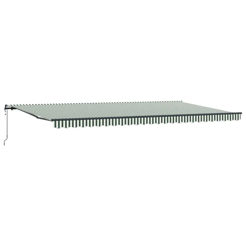 Ištraukiama markizė Žalia ir balta 600 × 300 cm