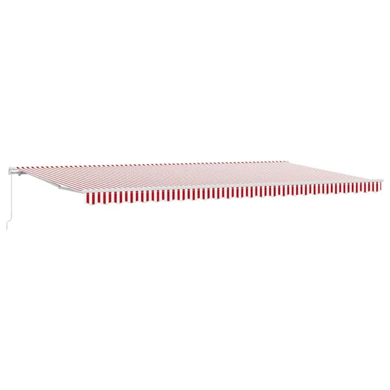 Ištraukiama markizė Raudona ir balta 600 × 350 cm