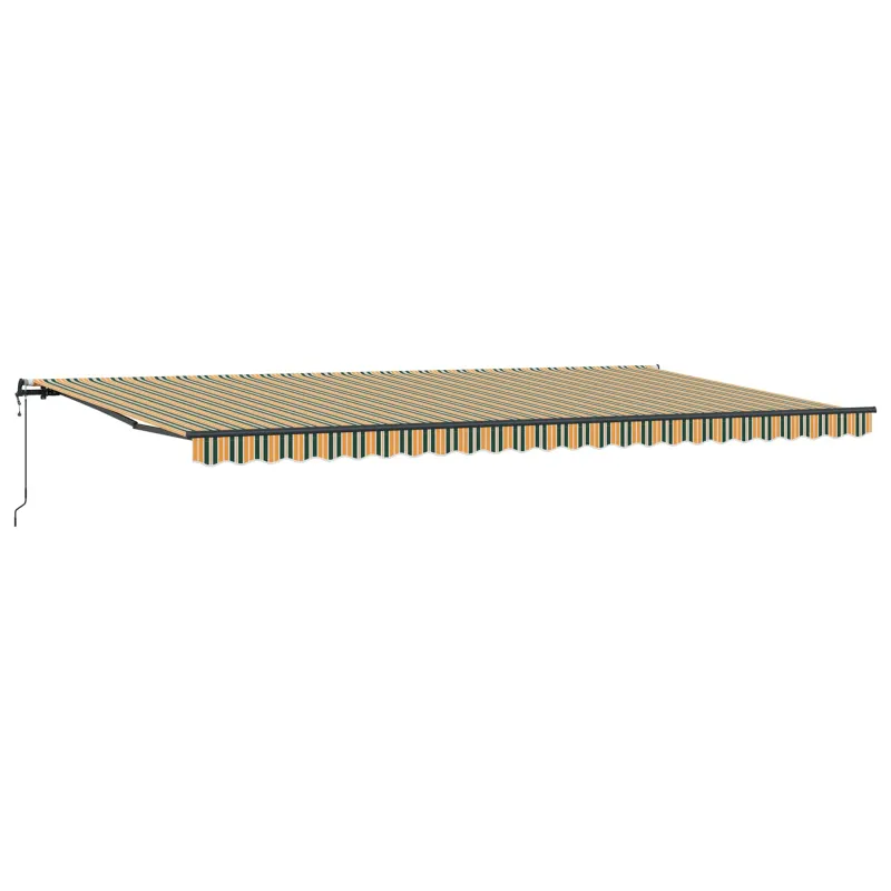 Ištraukiama markizė Žalia ir geltona 600 × 350 cm