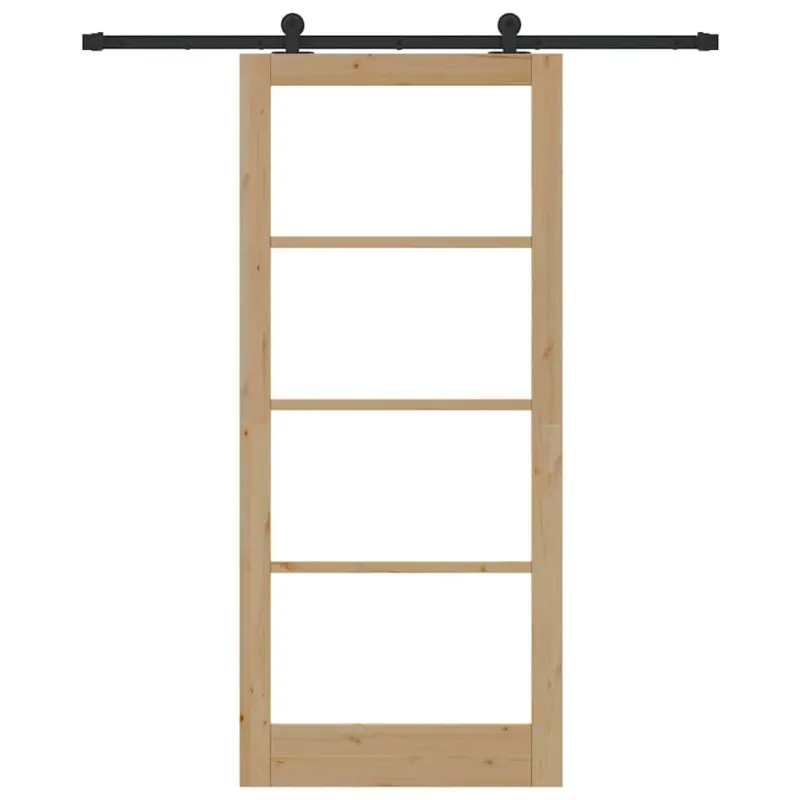 Slankios durys ORKDAL Natūrali ir juoda 93 x 211 cm