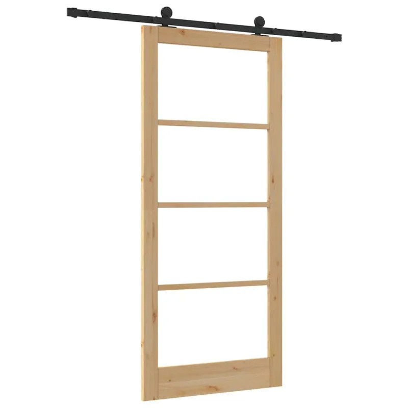 Slankios durys ORKDAL Natūrali ir juoda 93 x 211 cm