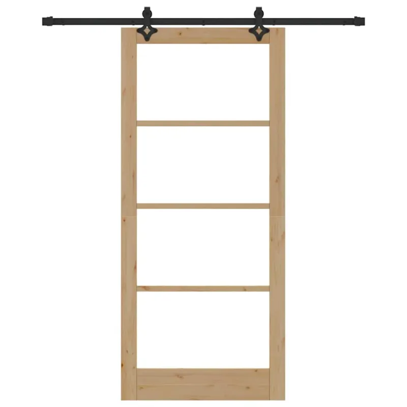 Slankios durys ORKDAL Natūrali ir juoda 93 x 211 cm