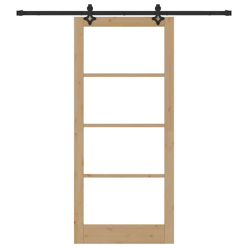 Slankios durys ORKDAL Natūrali ir juoda 93 x 211 cm