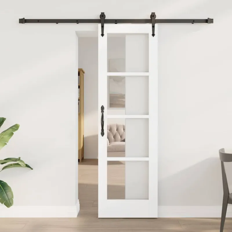 Slankios durys Balta ir juoda 61 x 198,5 cm