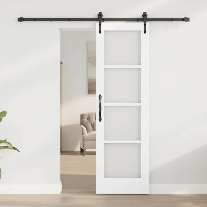 Slankios durys Balta ir juoda 61 x 198,5 cm