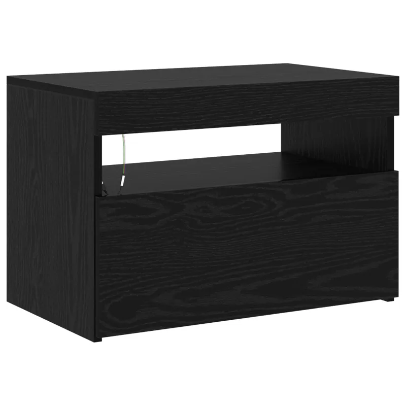 Televizoriaus spintelė 2 pcs Juodas ąžuolas 180 x 35 x 40 cm