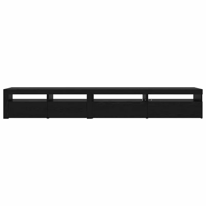 TV spintelių komplektas 3 pcs Juodas ąžuolas 270 x 35 x 40 cm