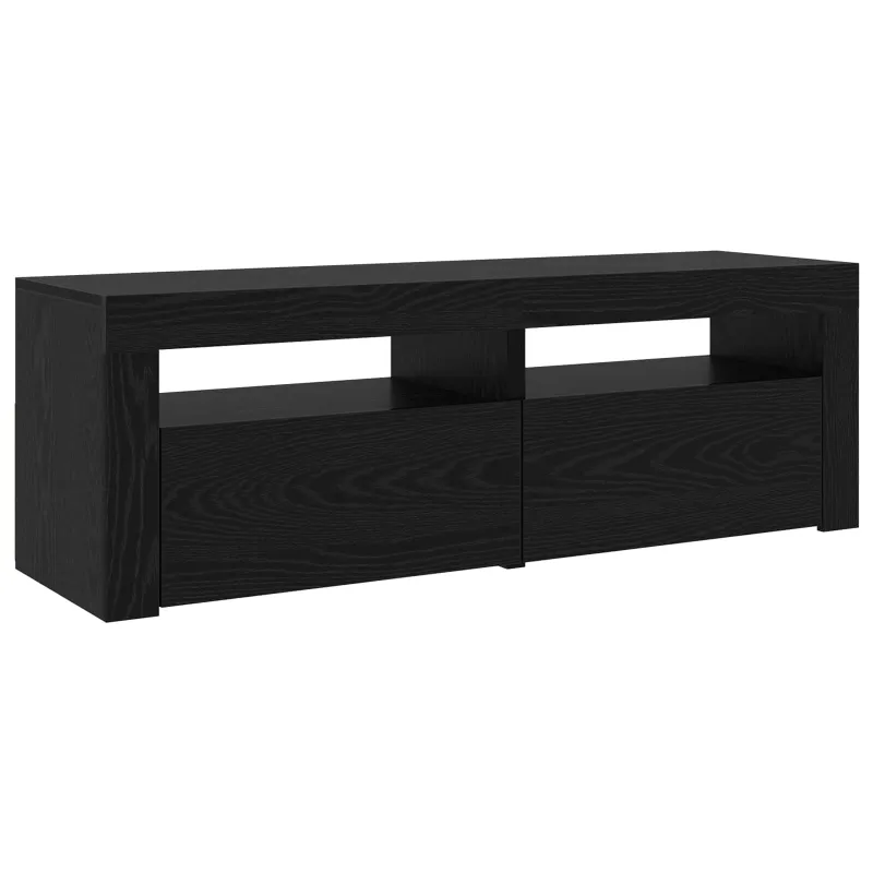 TV spintelių komplektas 3 pcs Juodas ąžuolas 240 x 35 x 40 cm
