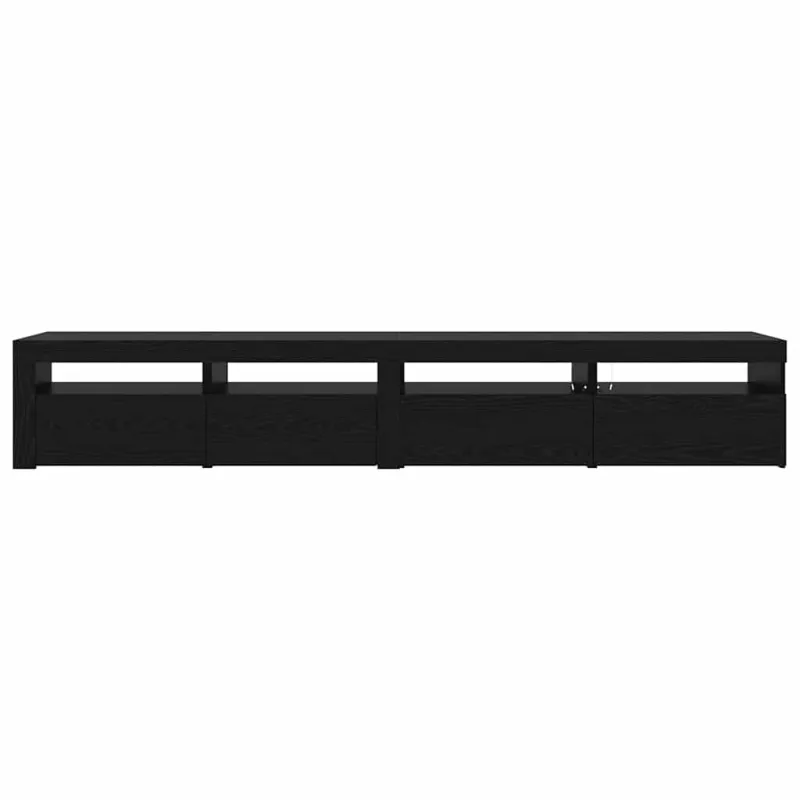 TV spintelių komplektas 3 pcs Juodas ąžuolas 240 x 35 x 40 cm