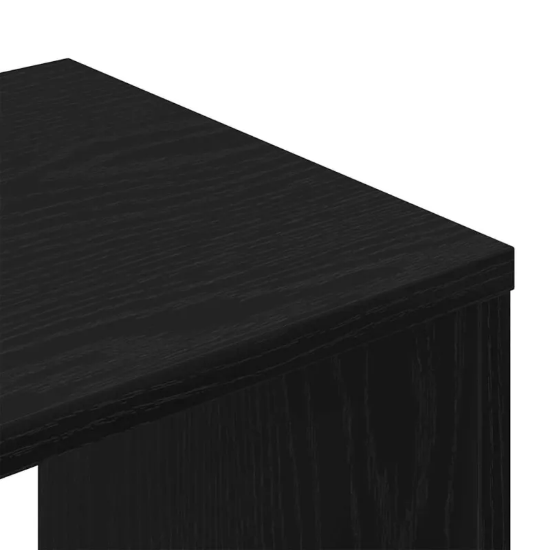 TV spintelių komplektas 6 pcs Juodas ąžuolas Apdirbta mediena