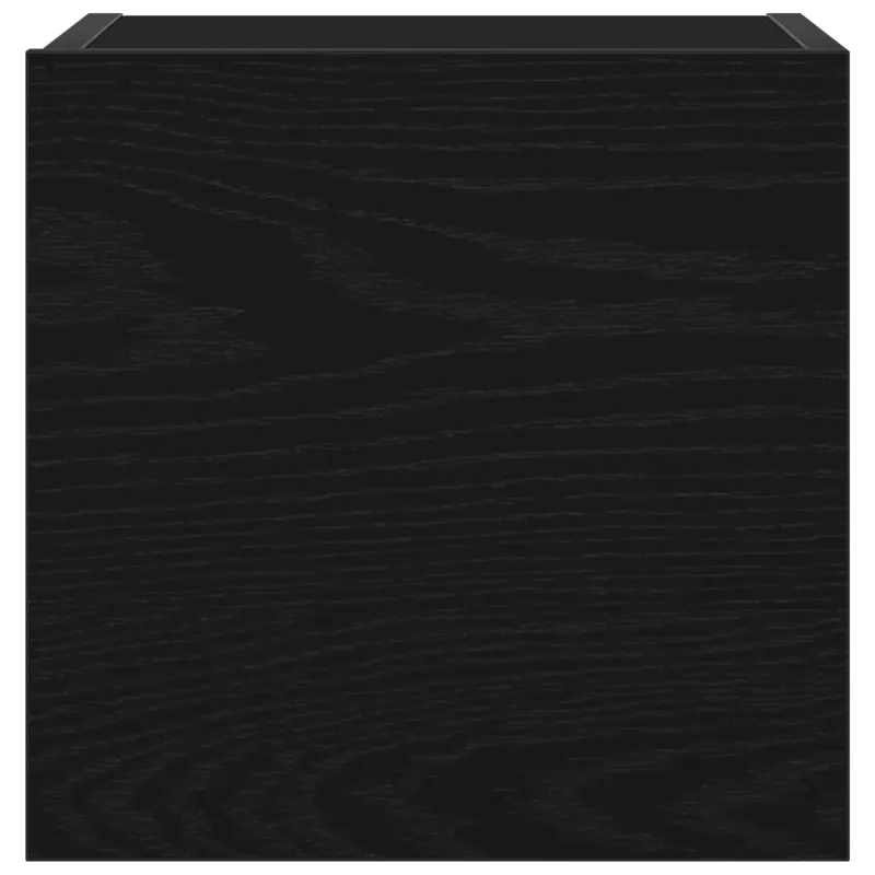 TV spintelių komplektas 7 pcs Juodas ąžuolas 100 x 30 x 30 cm