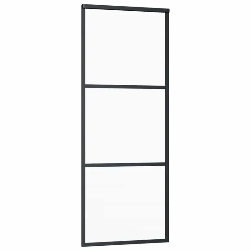 Stumdomos durys su įrangos rinkiniu, 76x205cm, ESG ir aliuminis