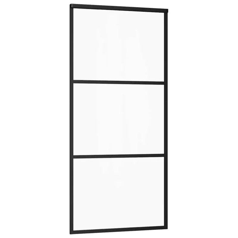 Stumdomos durys su įrangos rinkiniu, 90x205cm, ESG ir aliuminis