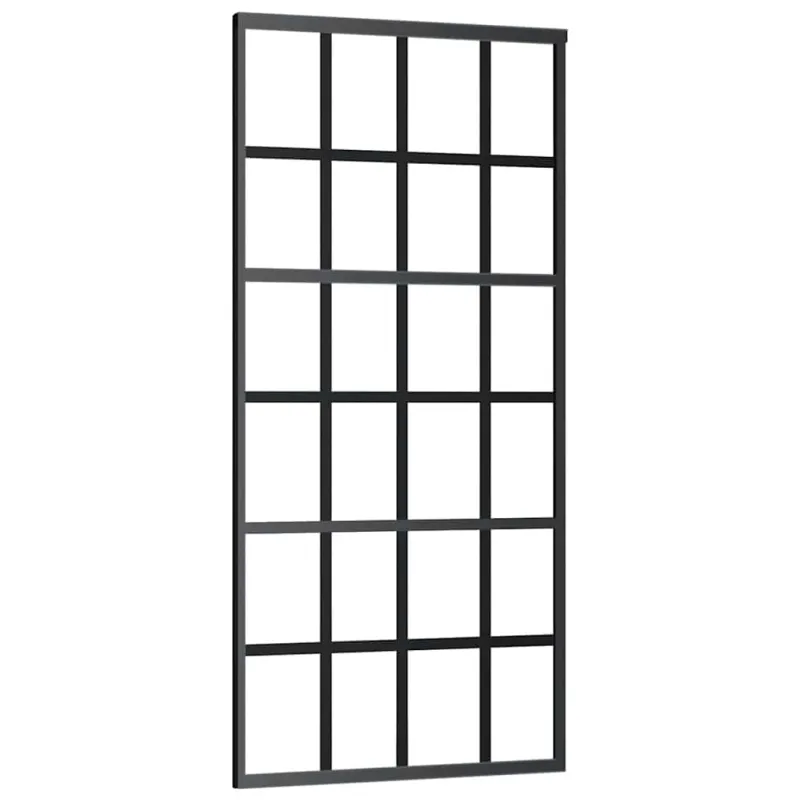 Stumdomos durys su įrangos rinkiniu, 90x205cm, ESG ir aliuminis
