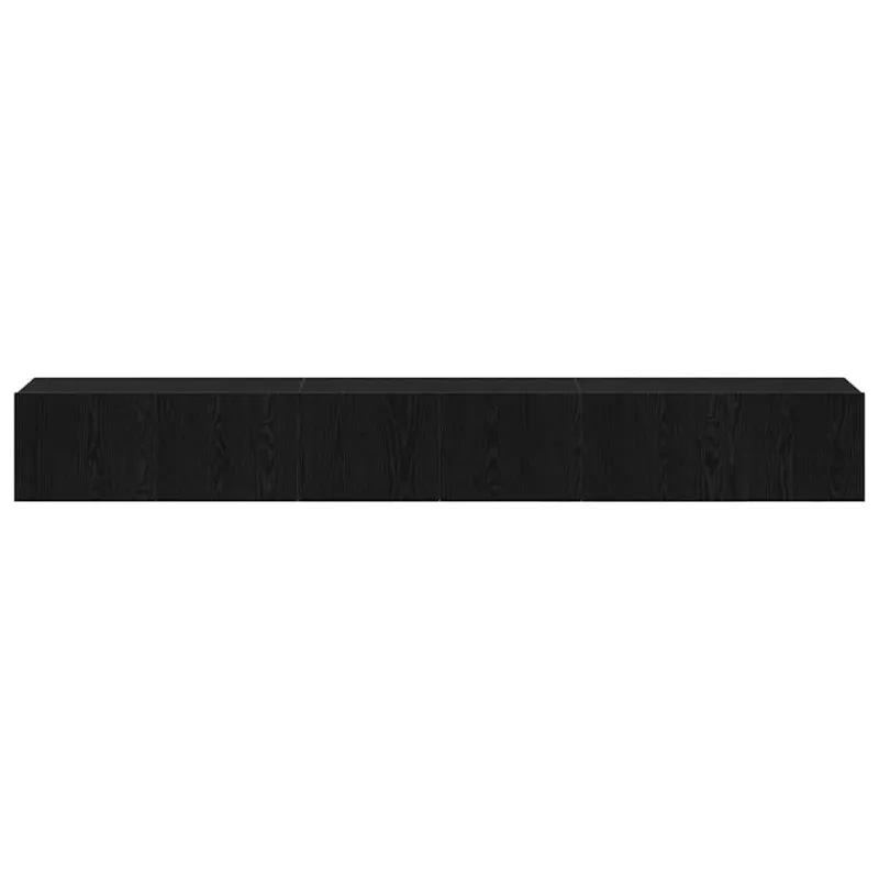 TV spintelių komplektas 3 pcs Juodas ąžuolas 80 x 30 x 30 cm