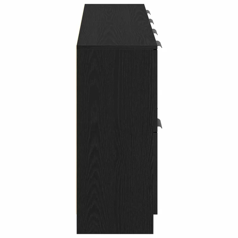 Kabalas 2 pcs Juodas ąžuolas 60 x 30 x 70 cm Apdirbta mediena
