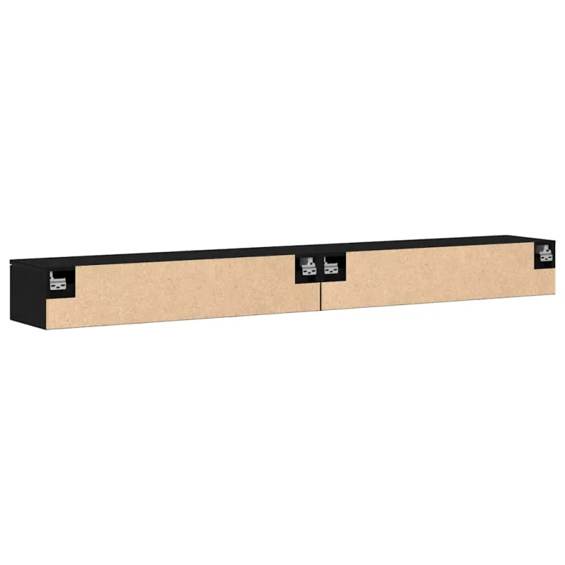 Prikabinama spinta 2 pcs Juodas ąžuolas 102 x 30 x 20 cm